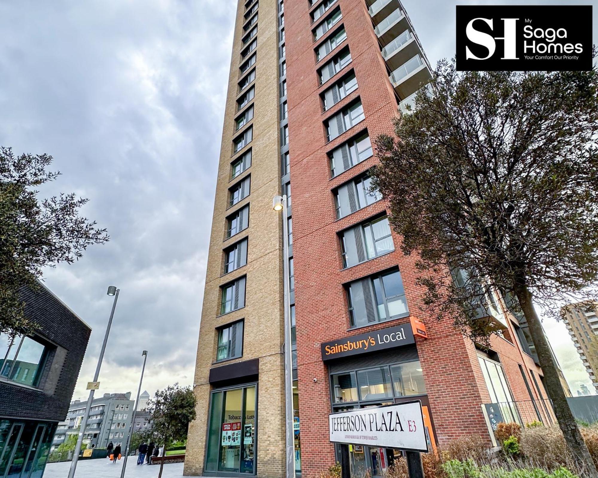 Appartamento Three Bedroom At My Saga Homes Short Lets & Serviced Jefferson Plaza Londra